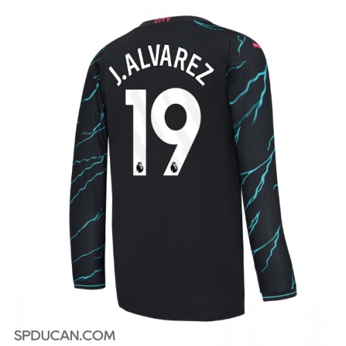Muški Nogometni Dres Manchester City Julian Alvarez #19 Rezervni 2023-24 Dugi Rukav